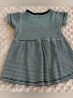 Black & White Striped Knit Dress